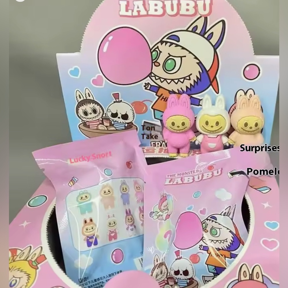 Labubu Blind Bag of Labubu figurine erasers